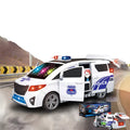 Deformation Car Model Kits Electric Universal Rotating Friction Police Car Toy for Kids with Music with Lighting